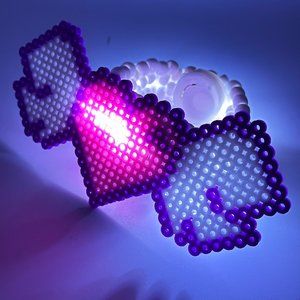 LASR Sweet Serenity Light Up Pendant Rave Kandi Bracelet